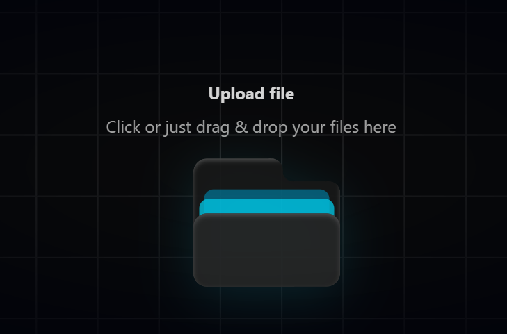 Illustrative image for File Upload components, A file upload component with drag and drop support.